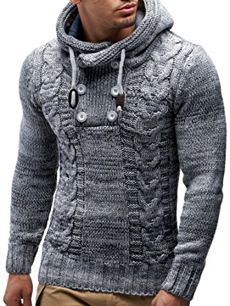 LEIF NELSON Men's Knitted Pullover 20227