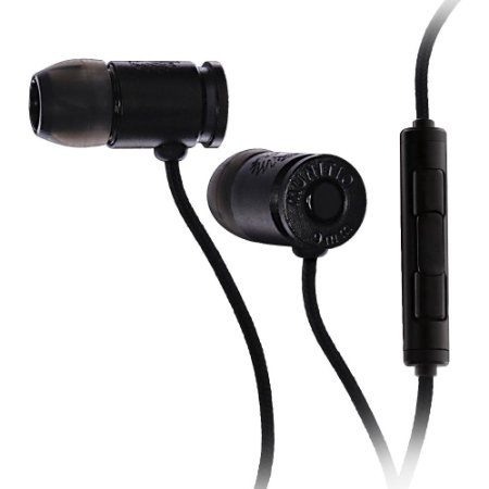 Munitio NINES Tactical Earphones with 3 Button Mic Control Black