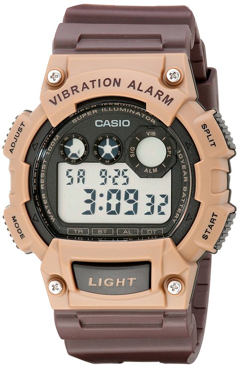 Casio Mens W-735H-5AVCF Vibration Alarm Digital Watch