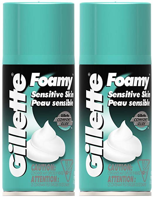 Gillette Foamy Sensitive Skin Shaving Cream - 11 oz - 2 pk