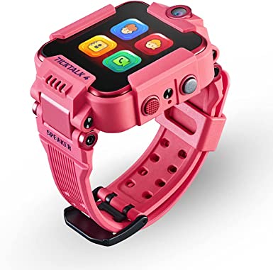 TickTalk 4 2024 Unlocked 4G LTE Kids Smart Watch Phone with GPS Tracker, Combines Vid