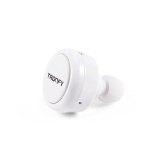 Newest Version 40 Tronfy iWork Mini 40 Longest Battery Life in Small Sheltered Wireless Bluetooth V40 In Ear Headset EarbudHeadphone Earpiece Earphone wMic For Apple iPhone Andriod Smartphones- White