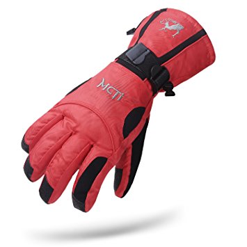 MCTi Waterproof Winter Motorcycle Biking Snow Ski Warm Zipper Pocket Men's Gloves