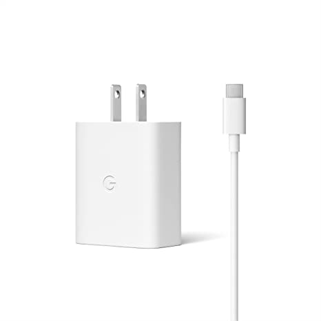 Google 30W USB-C Charger and Cable - Fast Charging Pixel Phone Charger - Compatible with Google Products and Other USB-C Devices