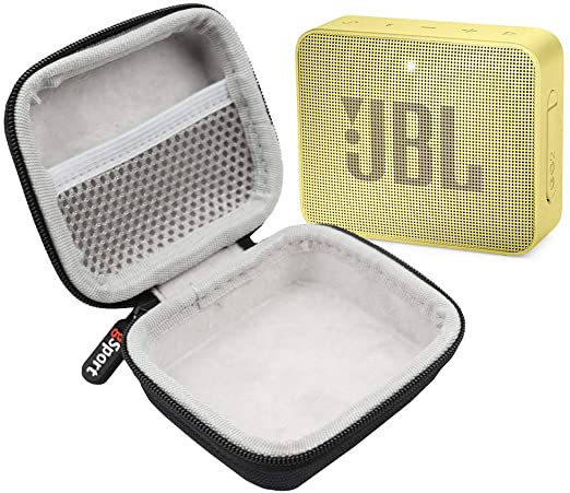 JBL GO 2 IPX7 Waterproof Ultra Portable Bluetooth Speaker Bundle with gSport Deluxe Hardshell Case (Yellow)