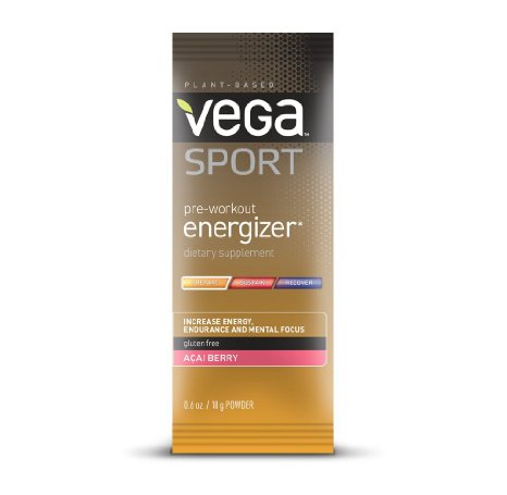 Vega Sport Pre-Workout Energizer, Acai Berry, 12 Count