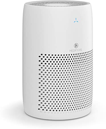 Medify MA-22 Air Purifier with H13 True HEPA Filter | 330 sq ft Coverage | for Allergens, Smoke, Smokers, Dust, Odors, Pollen, Pet Dander | Quiet 99.9% Removal to 0.1 Microns | White, 1-Pack