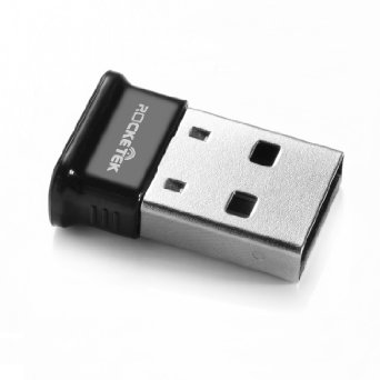 Rocketek Low Energy USB Bluetooth 40 Adapter - Support Windows 10 8 7 XP Linux Classic Bluetooth and Stereo Headset Compatible usb 40 dongle