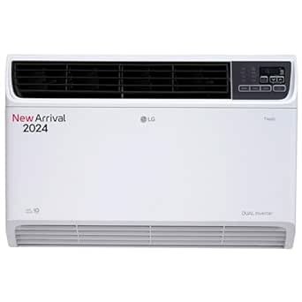 LG 2 Ton 4 Star Wi-Fi DUAL Inverter Window AC (Copper, Convertible 4-in-1 cooling, HD Filter, 2024 Model, TW-Q24WWYA, White)