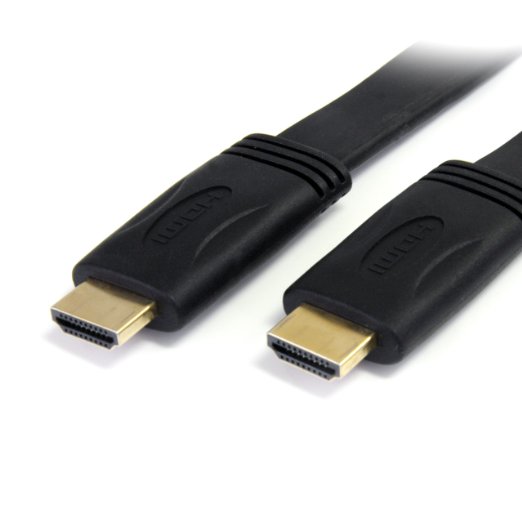 StarTech.com 25 ft Flat High Speed HDMI Cable with Ethernet - Ultra HD 4k x 2k HDMI Cable - HDMI to HDMI M/M - Flat HDMI Cable