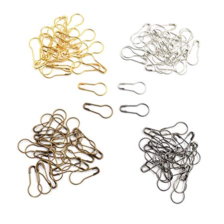 Copper Knitting Locking Markers Crochet Stitch Needle Clips Safety Pins 100 Pcs