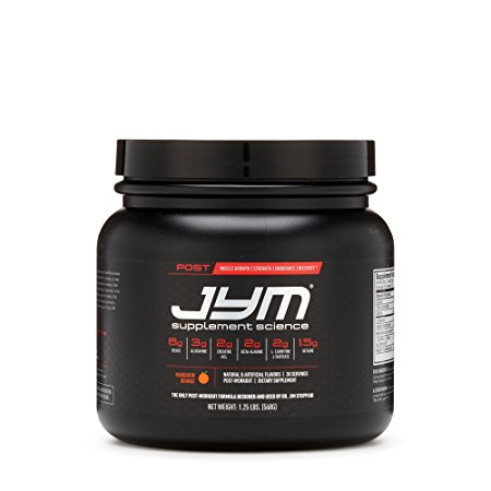 JYM Supplement Science, POST JYM Active Matrix, Post-Workout with BCAA's, Glutamine, Creatine HCL, Beta-Alanine, L-Carnitine L-Tartrate, Betaine, Taurine, and more, Mandarin Orange, 30 Servings