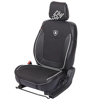Elegant Coolpad Diamond Full Car Seat Cushions for Driver Seats Only (Black and Grey)