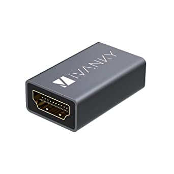 HDMI Coupler, iVANKY 4K HDMI Connector Female to Female Adapter, 4K Aluminum Alloy HDMI Extender, Support 4K@60hz, 3D and HDR Support