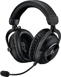 Logitech G PRO X 2 Lightspeed Wireless Gaming Headset, Detachable Boom Mic, 50mm Graphene Drivers, DTS:X Headphone 2.0—7.1 Surround, Bluetooth/USB/3.5mm Aux, for PC, PS5, PS4, Nintendo Switch - Black