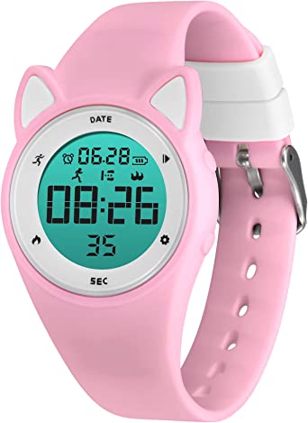 Kids Watches Digital Sport Watch for Girls Boys, Fitness Tracker with Alarm Clock, Stopwatch, No App Waterproof Watches for Teens Students Ages 5-12