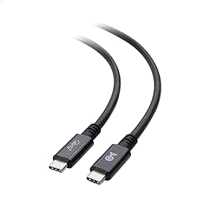 Cable Matters [Certifié USB-IF] Câble USB4 avec données 40Gbps, Support vidéo 8K et Recharge de 240W 1m - Entièrement Compatible USB-C et Thunderbolt 4