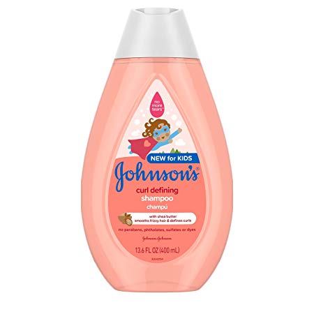Johnson's Baby Curl-Defining Tear-Free Kids' Shampoo with Shea Butter, 13.6 fl. oz.