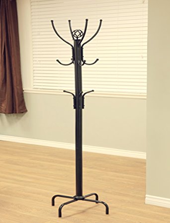 Frenchi Home Furnishing Metal Coat Rack, Black