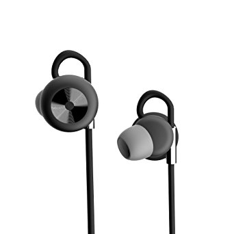 DOSS SP-02 Sport Bluetooth Headphones In-Ear Wireless Stereo Headphones, Bluetooth 4.1 Sweatproof for Running,Sports Earphones for iPhone ,ipad , Samsung ,and Other Android Phones [Black]