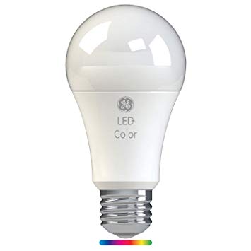 GE Lighting 93100205 LED  Color A21 Light Bulb with Remote Control, Link up to 10 Units, 60-Watt Replacement, Full Spectrum