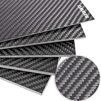 ARRIS 6mm Carbon Fiber Sheet, Available for 500X600X 0.5mm1.0mm 2.0mm 2.5mm 3.0mm 3.5mm 4.0mm 4.5mm 5mm 6.0mm 100% 3K Large Carbon Plate Fiber Pannel Board Twill Matte