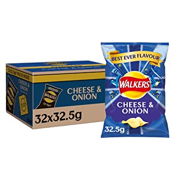 Walkers Crisps Cheese and Onion x 32 1040g