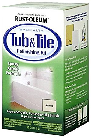 Rust-Oleum 7861519 Tub And Tile Refinishing 2-Part Kit, Almond