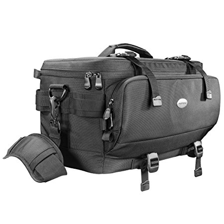 Mantona New York photography bag (incl. 5 dividers, removable carry strap and rain protection cover) black