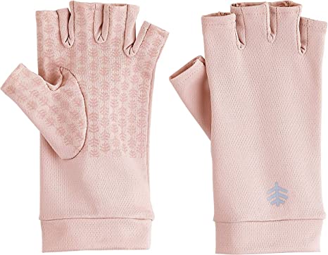 Coolibar UPF 50  Men's Women's Ouray UV Fingerless Sun Gloves - Sun Protective