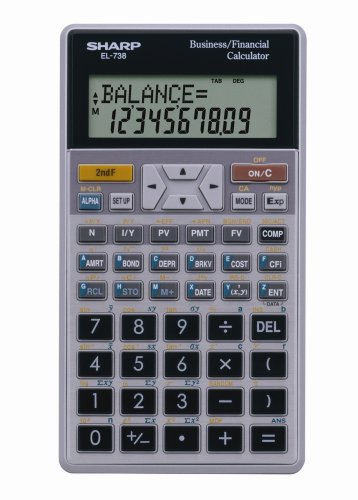 Sharp EL-738FB 10-Digit Financial Calculator