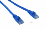 Menotek 3ft Cat5e Network Ethernet Patch Cable 10 Pack - Blue