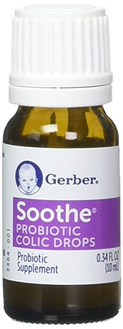 Gerber Soothe Baby Probiotic Colic Drops, 0.34 Fluid Ounce
