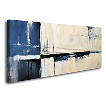 Cao Gen Decor Art-A60362 Wall Art Framed Canvas Prints Abstract Color Block Stretched and Framed Canvas Paintings Ready to Hang for Home Decorations Wall Decor