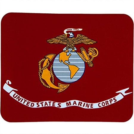USMC Deluxe Polar Fleece Throw Stadium Blanket - 50X x 60" - Marine Corps Logo with Globe and Anchor by Ruffin