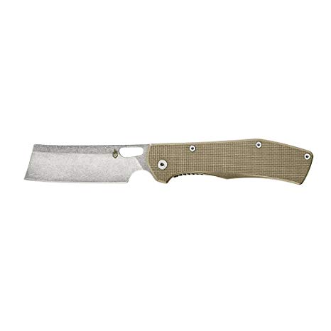 Gerber Flatiron - Folding Cleaver Pocket Knife - Desert Tan G-10 Handle [30-001495]