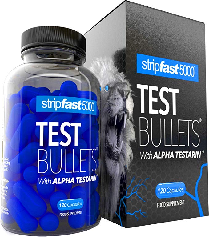 Testosterone Boosters For Men Test Bullets with Alpha Testarin Complex Ultra Strong 30 Day Supply