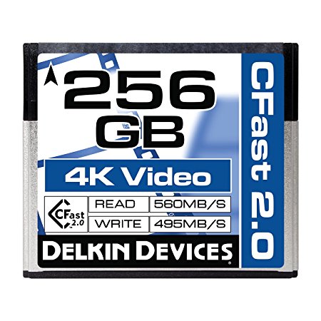 Delkin 256GB Cinema CFast 2.0 Memory Card (DDCFST560256)