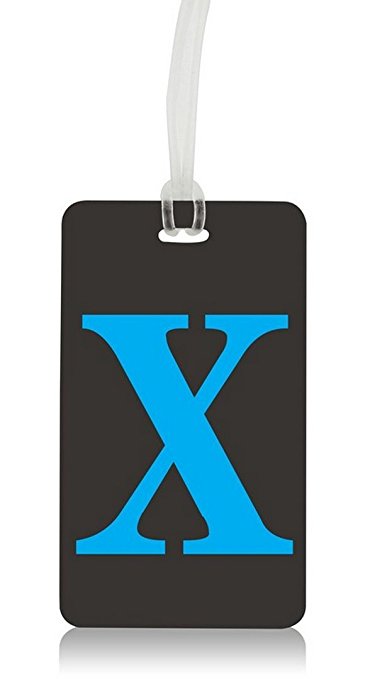 HOLIDAY SPECIAL! Letter Luggage & backpack Tags - Initial Baggage ID Labels - Bendable Terminal Friendly Travel Luggage ID Tag for Suitcase Backpack Carry on - Universal Travel Luggage ID Bag Tags