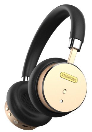 Diskin Wireless Bluetooth Headphones with Active Noise Cancelling Headphones Technology - BlackGold