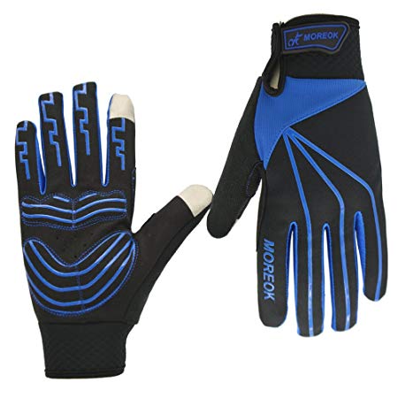 Anqier Touch-Screen Cycling Gloves,Winter Mountain Road Windproof Gloves Full Finger Bicycle Racing Riding Silicone Gloves men & women