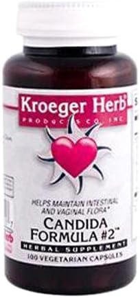 Kroeger Herb Candida Formula Number 2 Capsules, 100 Count