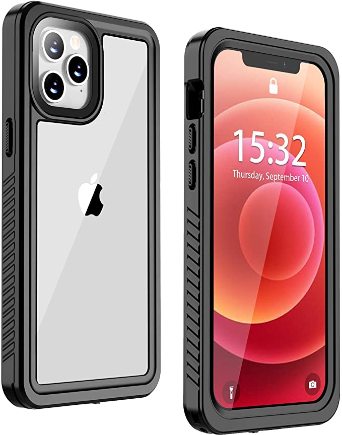 Nineasy for iPhone 12 Case& iPhone 12 Pro Case, IP68 Waterproof Shockproof Case with Built-in Screen Protector 360 Full Body Cover Case for iPhone 12 pro 5G 6.1 inch 2020