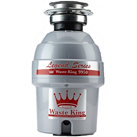 Waste King Legend Series 3/4 HP Continuous Feed Garbage Disposal with Power Cord - (9950)