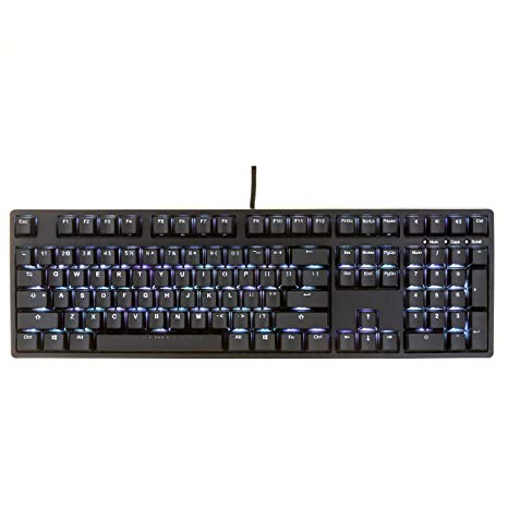 iKBC F108 RGB Double-Shot PBT Mechanical Gaming Keyboard with Cherry MX Red Switches, Black Case, Per-Key RGB Lighting, Full Size (K6D75S411004)