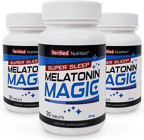 Hospital Grade Melatonin. Super Pure. Super Strong. Super Effective 3 mg - 3 Month Supply