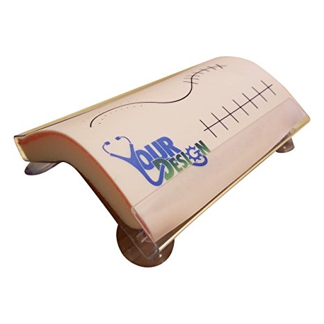 1-Layer Suture Pad with Free Tension Board and Guide Lines -- For Practicing Suturing (6" x 5" - Light Skin)