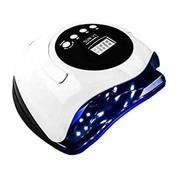 KOCECER Gel Nail Dryer Lamp UV LED 45pcs Double Light Source Nail Polish Curing Lamp Kit for Home
