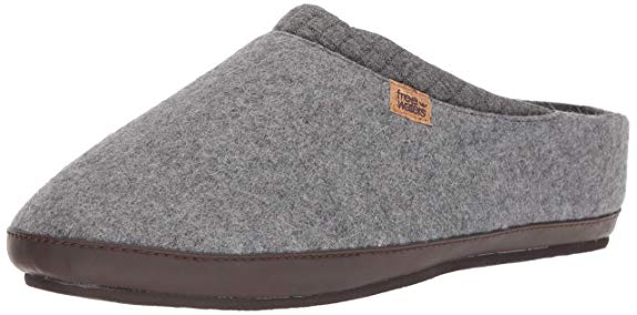 Freewaters Men's Jeffrey House Shoe Slipper W/Happy Arch Support and Durable Indoor/Outdoor Sole
