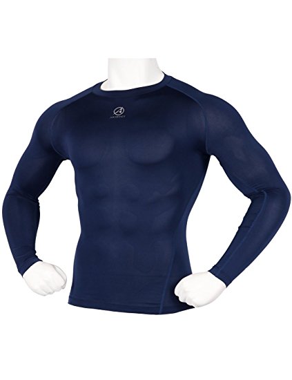 ARMEDES Men's Compression Quick Dry Baselayer Activewear Light Weight Long Sleeve T-Shirt